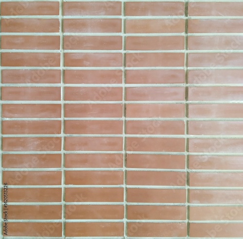 Wallpaper Mural Red ceramic tile. Empty background for text. Torontodigital.ca