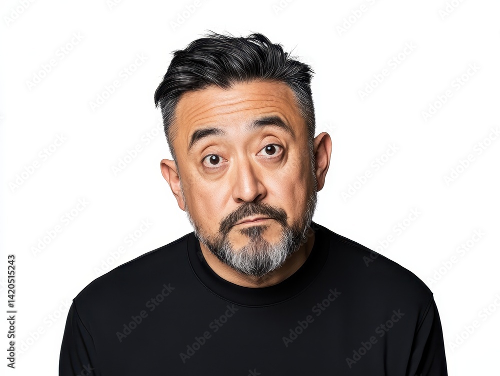 Man with thoughtful expression Man with thoughtful expression