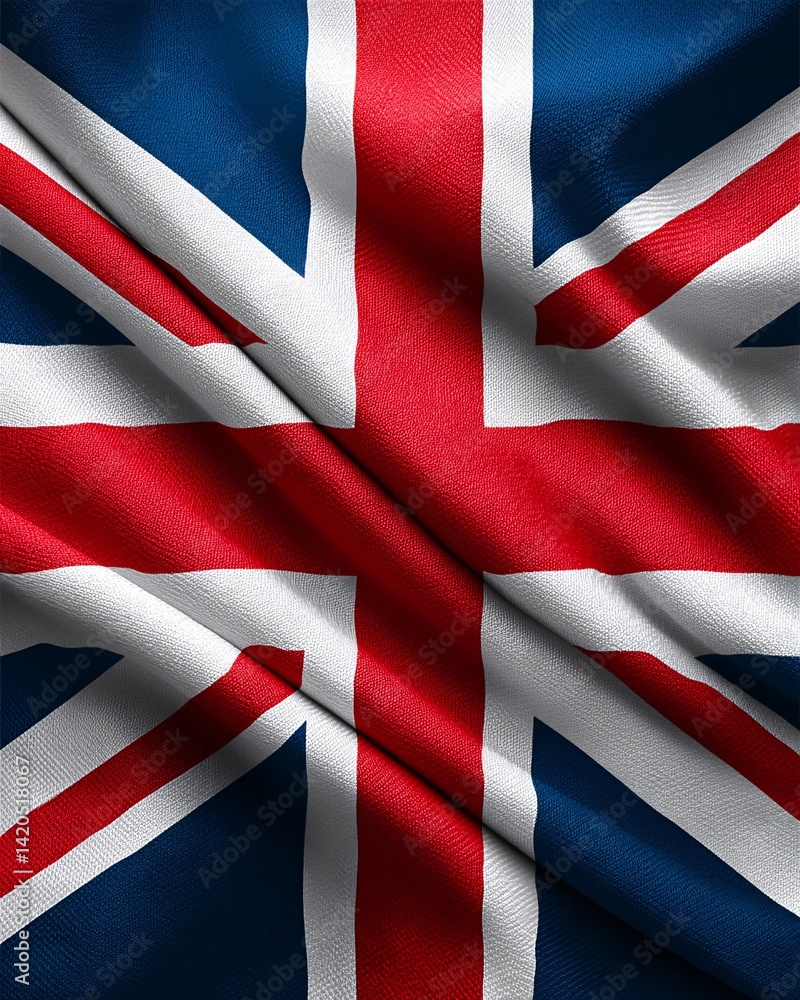 Textured Union Jack Flag Display