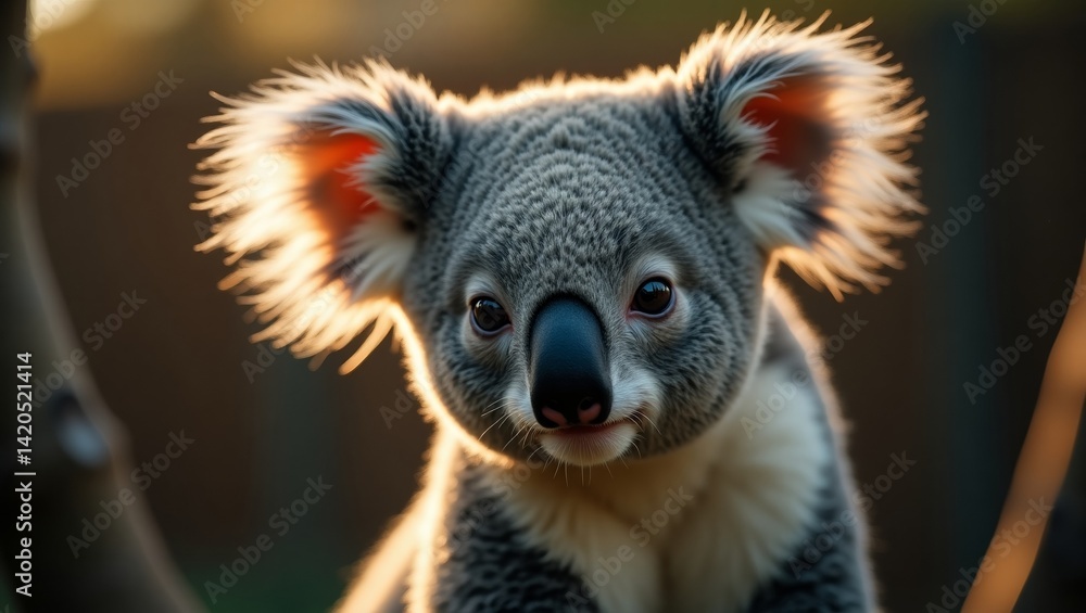 Obraz premium Close-up of a Majestic Koala