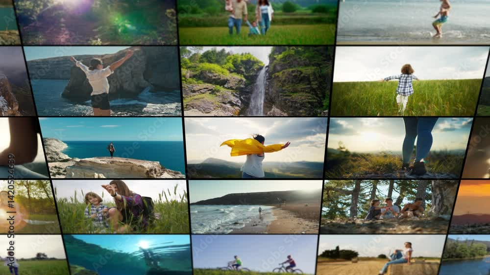 Together in Nature, Family and Solitude Collage Together in Nature, Family and Solitude Collage