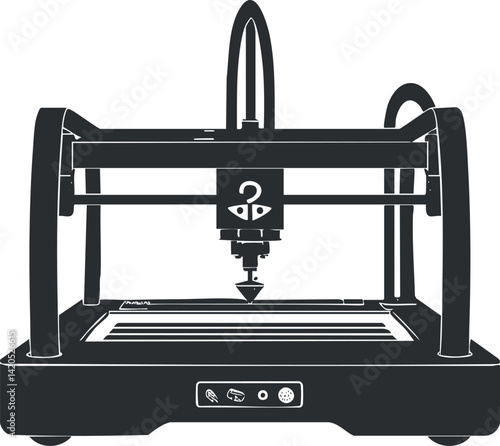 A modern 3D printer designed for innovative modeling and fabrication processes in various industries.