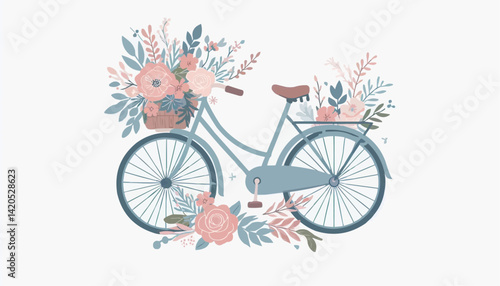 Bicycle and flowers 
