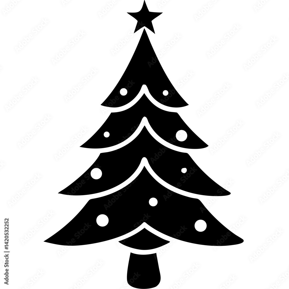 creative details Christmas Tree icon vector illustration creative details Christmas Tree icon vector illustration
