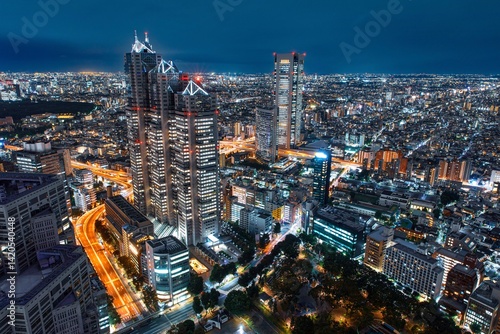 【夜景100選】東京都庁展望室からの夜景