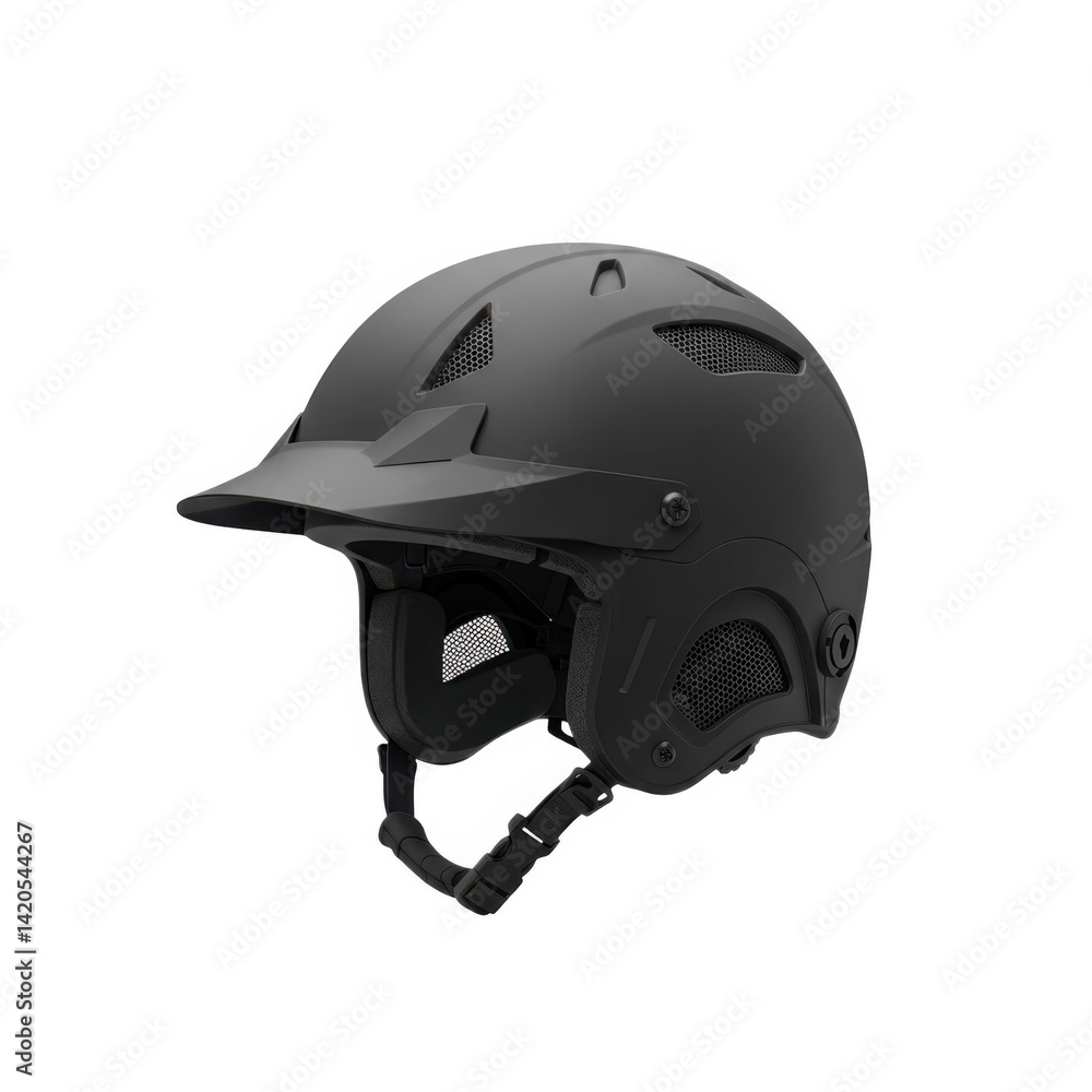 Fototapeta premium Protective helmet safety gear for sports and recreation isolated on white background