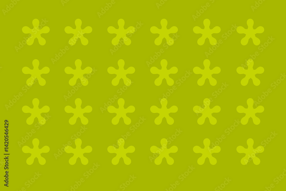 Bright green background with star-shaped patterns creating a modern, playful design ideal for various creative projects Bright green background with star-shaped patterns creating a modern, playful design ideal for various creative projects