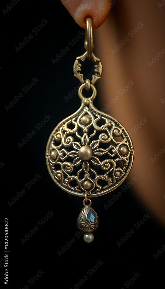 close up of a person's hand holding a pair of earrings close up of a person's hand holding a pair of earrings