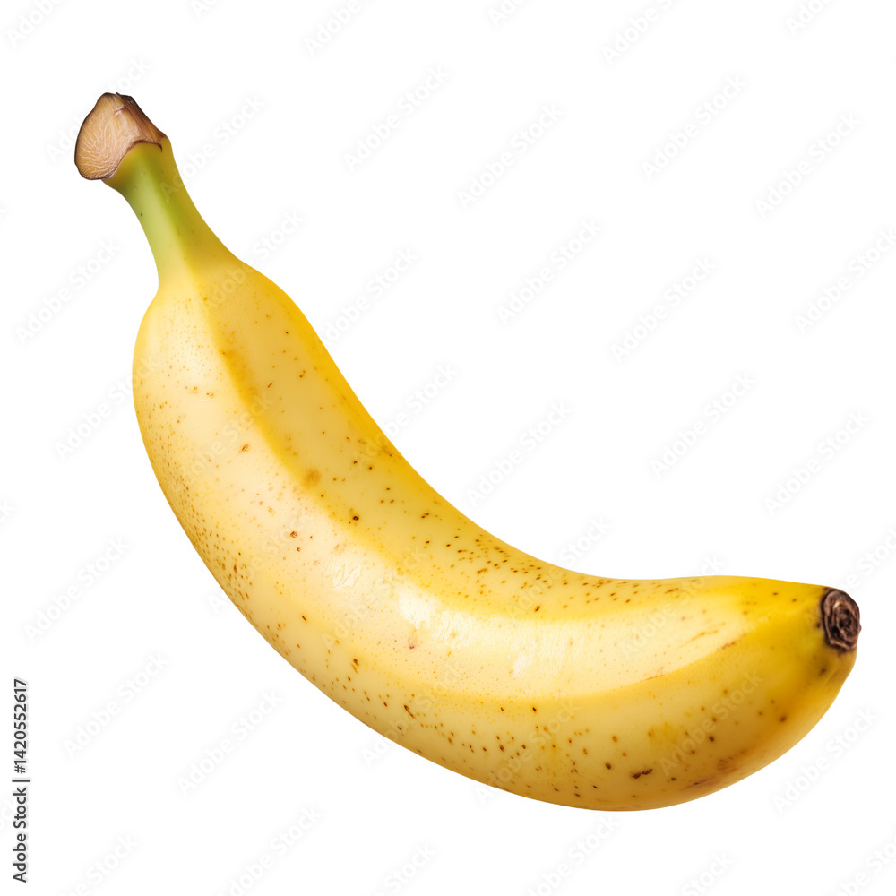 single banana on transparent background single banana on transparent background
