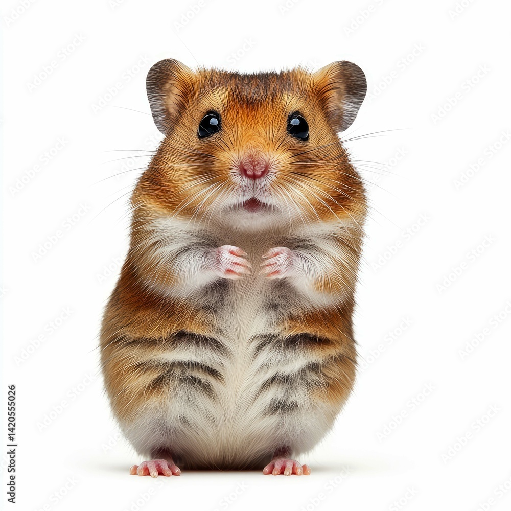 Adorable Hamster: A captivating close-up of a fluffy hamster, showcasing its charming features and playful nature. Adorable Hamster: A captivating close-up of a fluffy hamster, showcasing its charming features and playful nature.