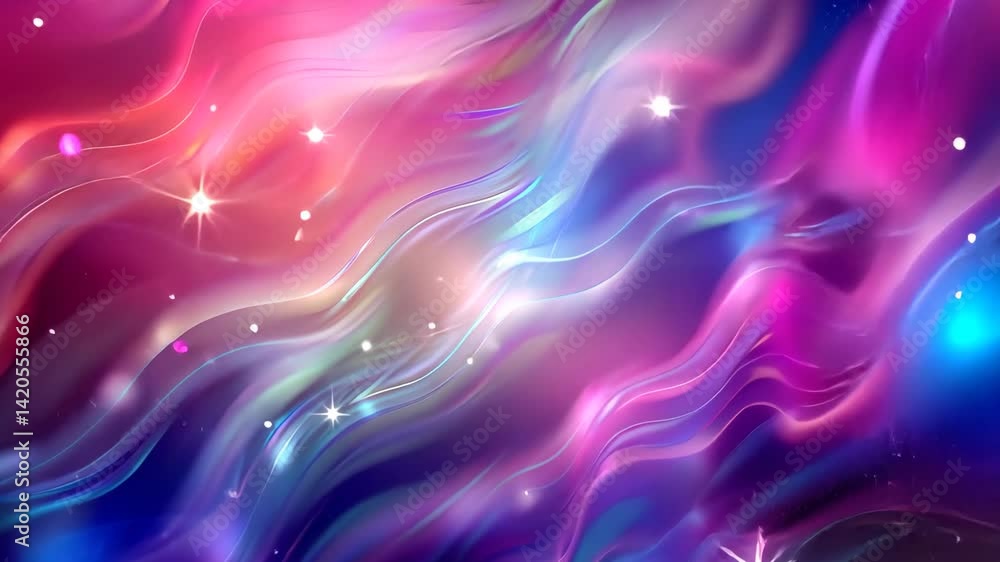 Pink Blue Gradient Wave Motion Background Loop Pink Blue Gradient Wave Motion Background Loop