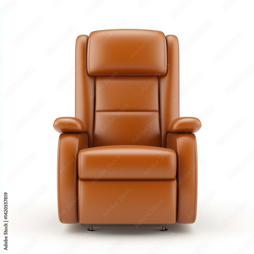Naklejka premium Discover comfort with this sleek recliner chair, designed to enhance relaxation in any space while adding a touch of style.