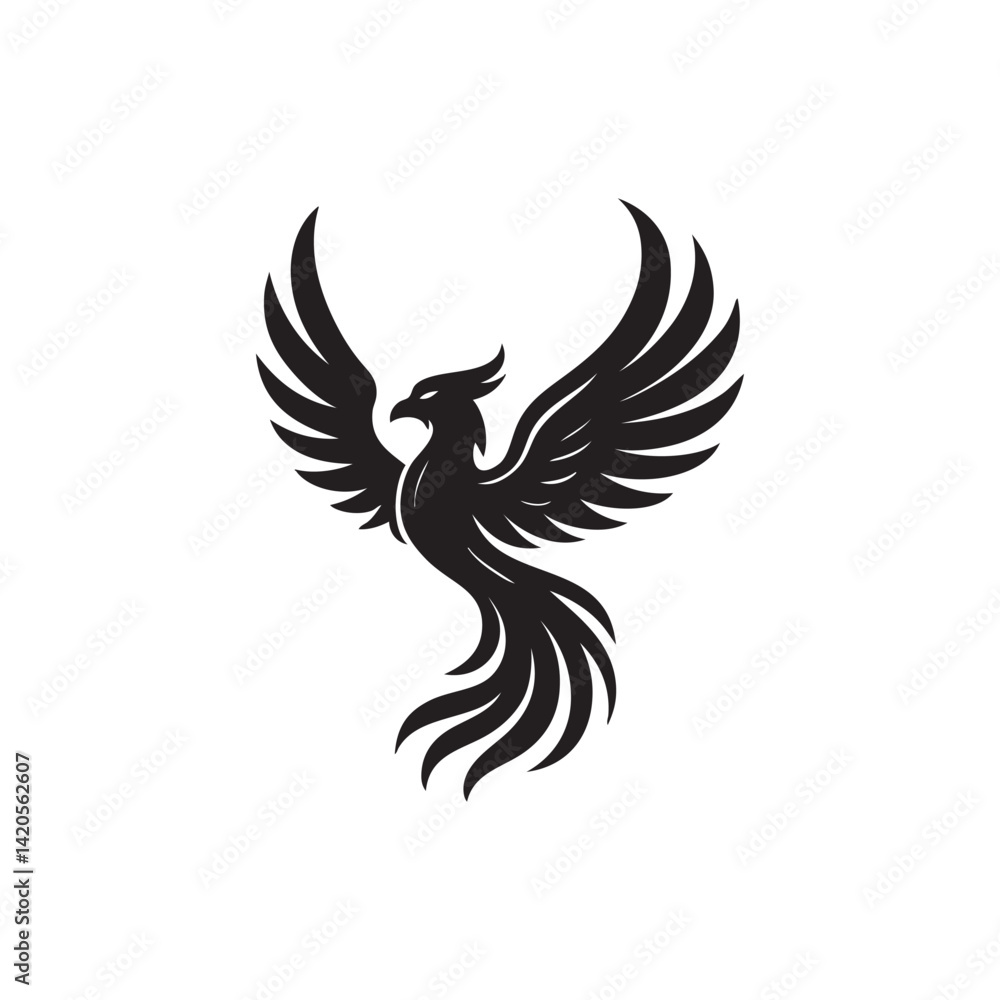 Fototapeta premium vector illustration of an phoenix