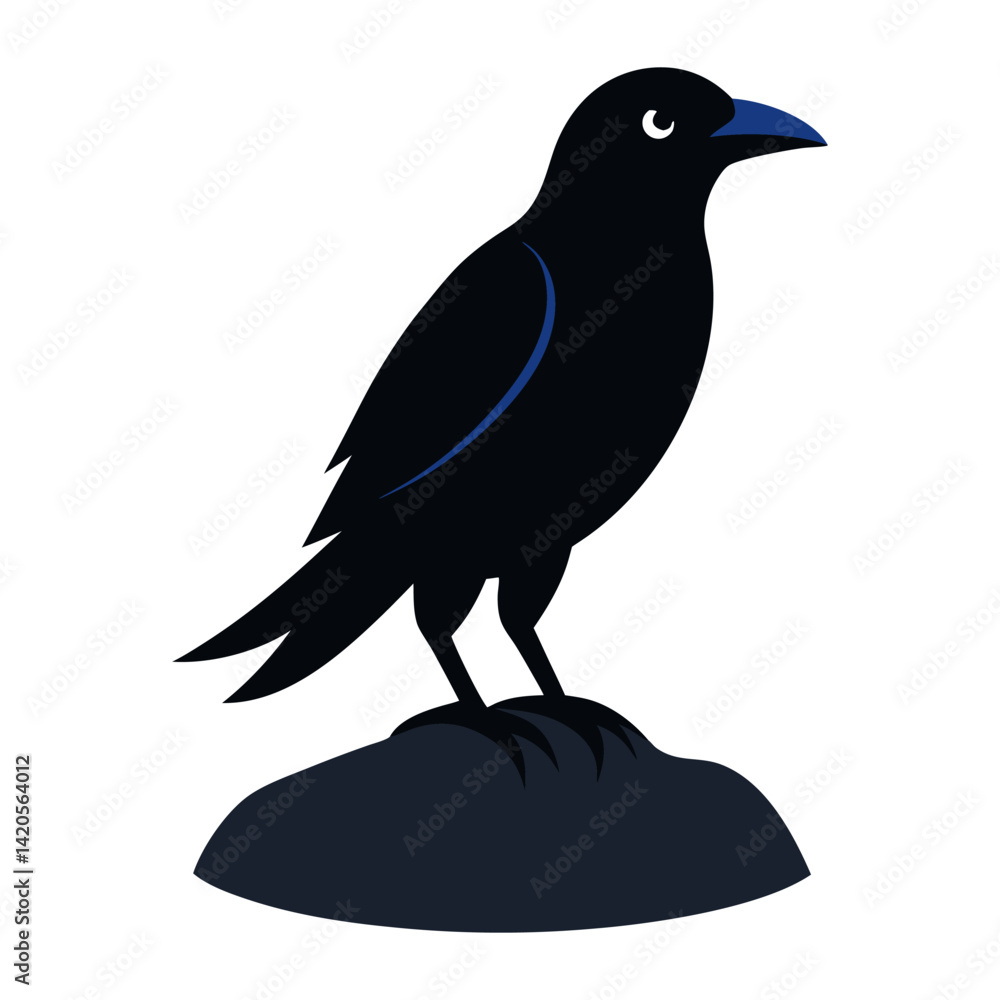 Fototapeta premium crow Silhouette Stock Illustrations