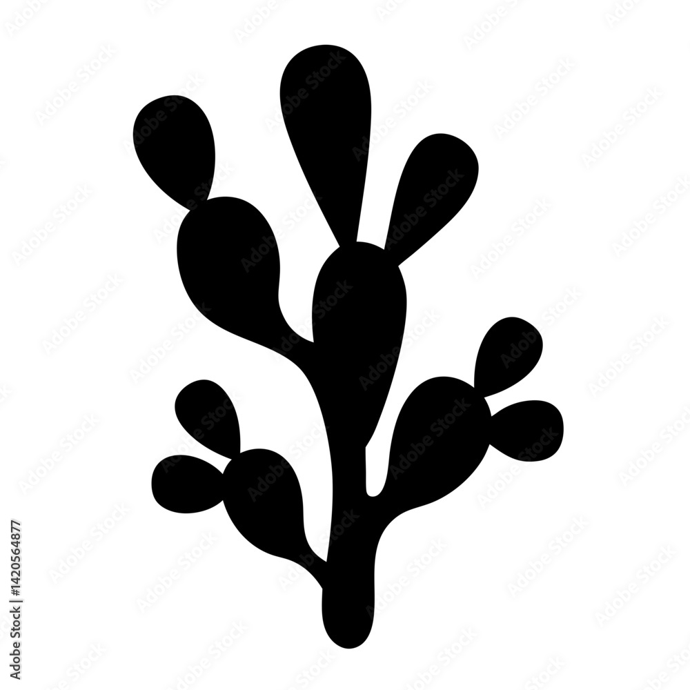cactus pear fruit minimalist silhouette vector icon - for graphic design projects cactus pear, Modern Artwork. cactus pear fruit minimalist silhouette vector icon - for graphic design projects cactus pear, Modern Artwork.