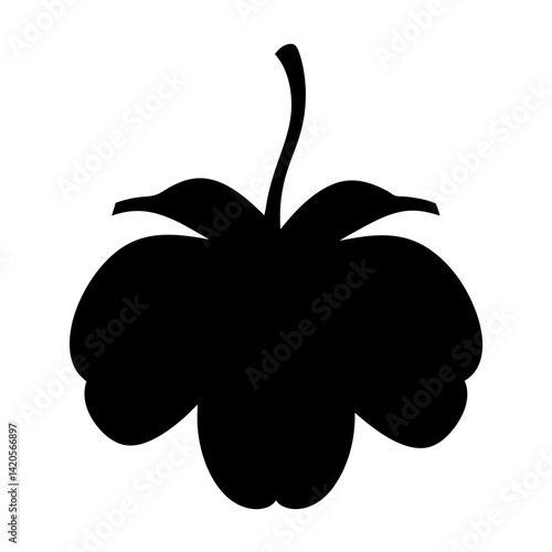 cloudberry fruit minimalist silhouette vector icon - for graphic design projects cloudberry, Modern Artwork.