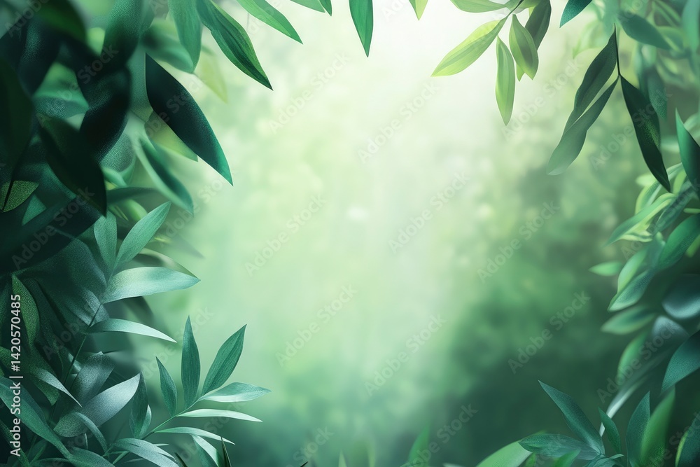 Green Leaves Frame Green Leaves Frame