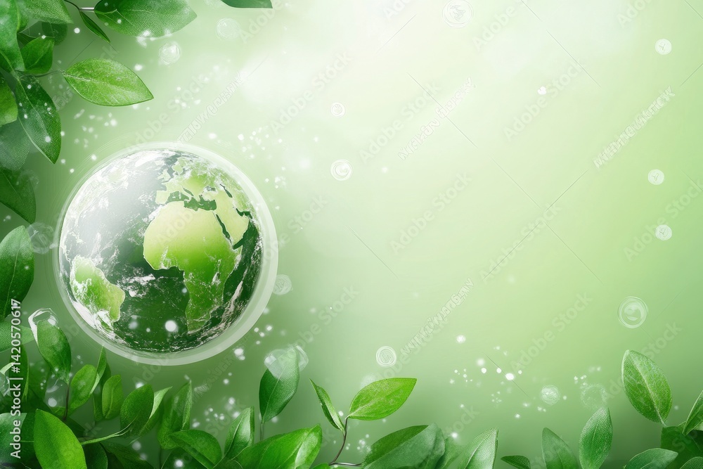 Earth Surrounded by Leaves Earth Surrounded by Leaves