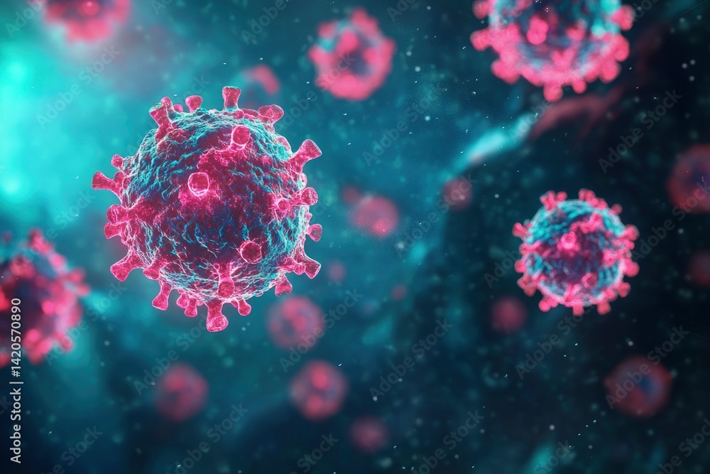 Virus Cells Illustration Virus Cells Illustration
