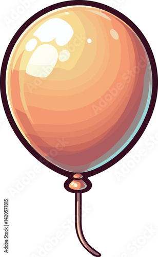 シンプルな風船のイラスト