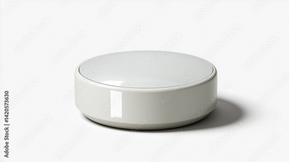 Touchscreen Jar Base Light in Isolated Clean Setting Touchscreen Jar Base Light in Isolated Clean Setting