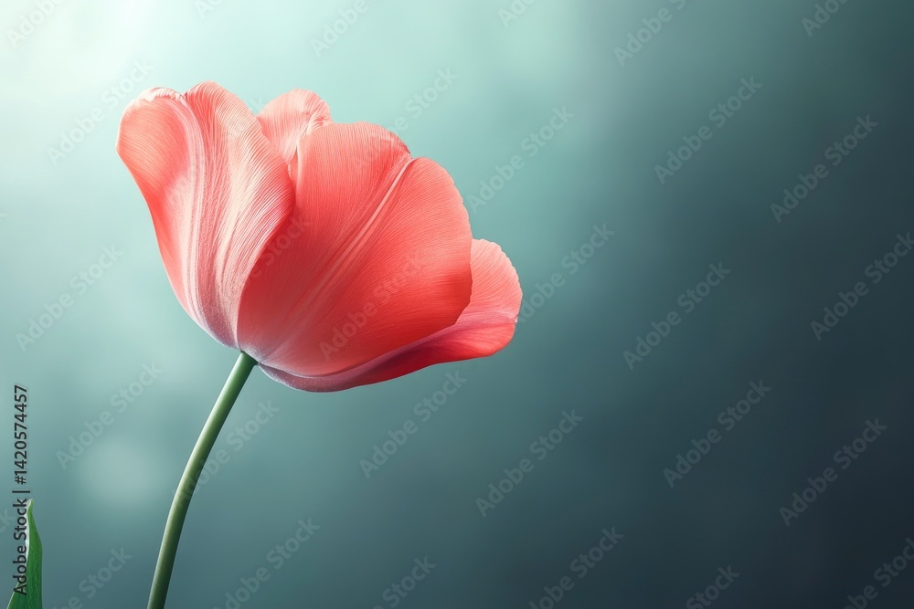 Fototapeta premium Pink Tulip Flower Still Life