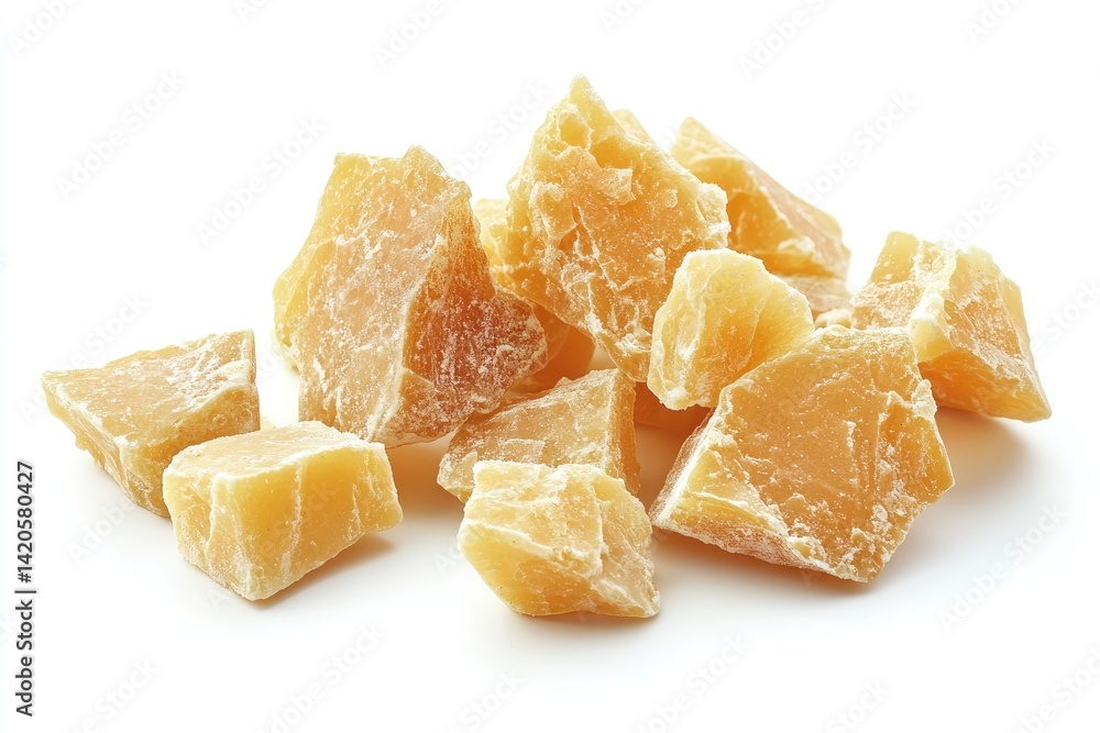 Pile of Yellow Sugar Pieces Pile of Yellow Sugar Pieces