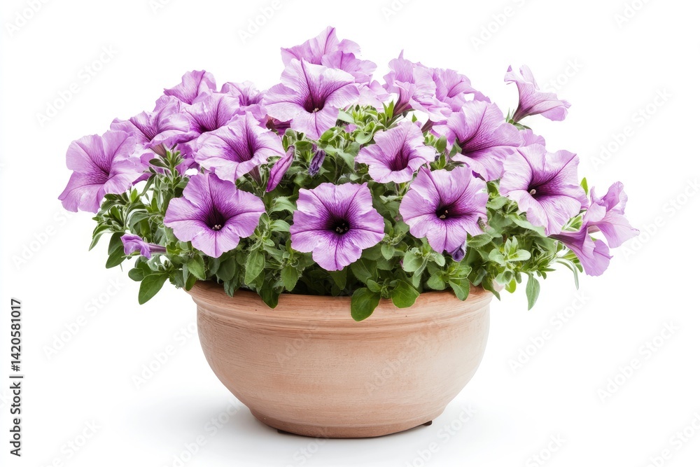 Purple Petunia in Pot Purple Petunia in Pot