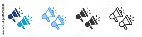Boost Marketing icon set multiple style collection