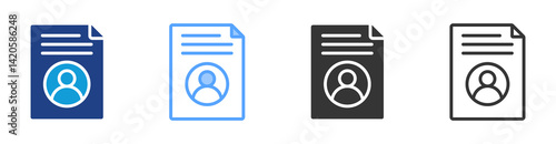 Client icon set multiple style collection
