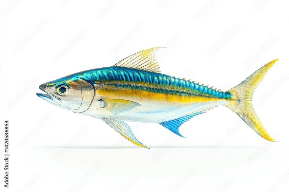 Fototapeta premium Fish Isolated on White Background