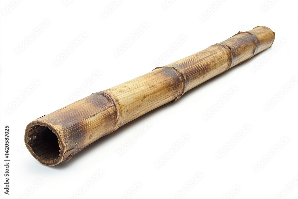 Bamboo Pole on White Background Bamboo Pole on White Background