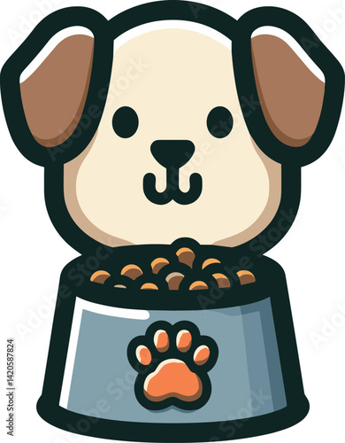犬の餌のイラスト