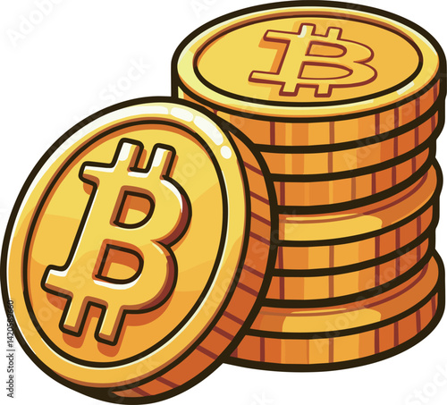 ビットコインのイラスト
