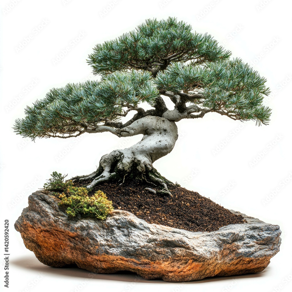 Fototapeta premium Majestic Bonsai Tree: A Symbol of Serenity and Patience