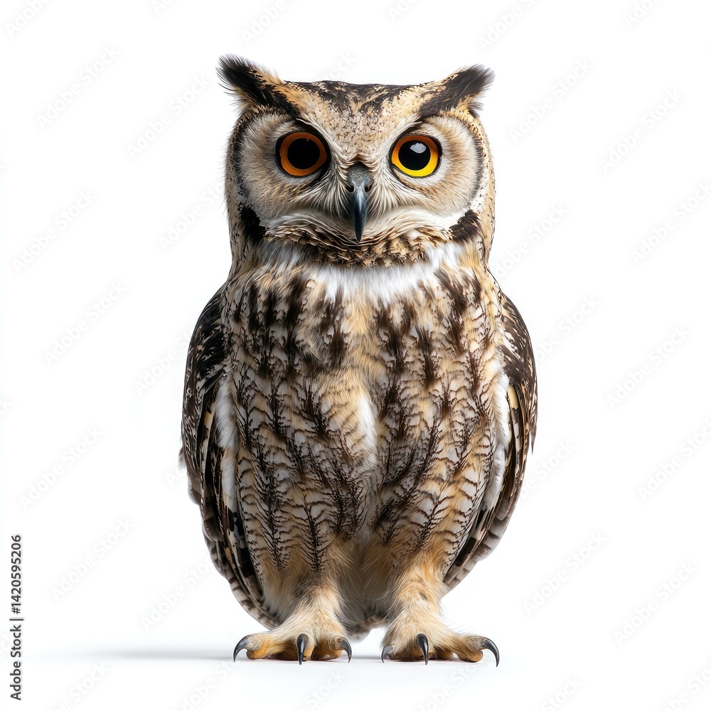Majestic Owl: A Close-Up Portrait of a Wild Bird Majestic Owl: A Close-Up Portrait of a Wild Bird