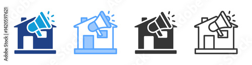 Promotion icon set multiple style collection