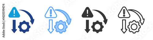 Limitation icon set multiple style collection