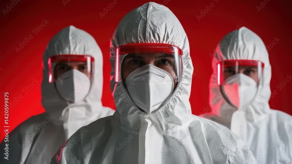 Medical Professionals in Protective Gear against Infectious Disease Threats Medical Professionals in Protective Gear against Infectious Disease Threats