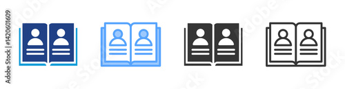 Alumni icon set multiple style collection