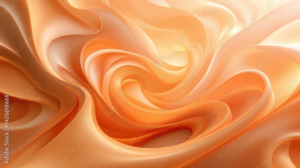 Obraz premium Luxurious Silk Waves Close-Up