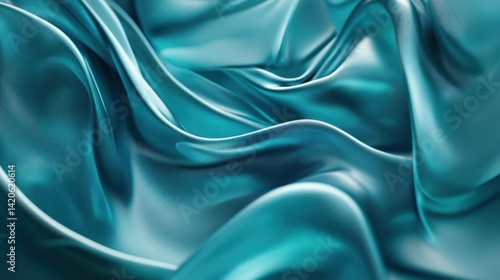 Wallpaper Mural Teal Turquoise Silky Fabric Texture Background Ultr Torontodigital.ca