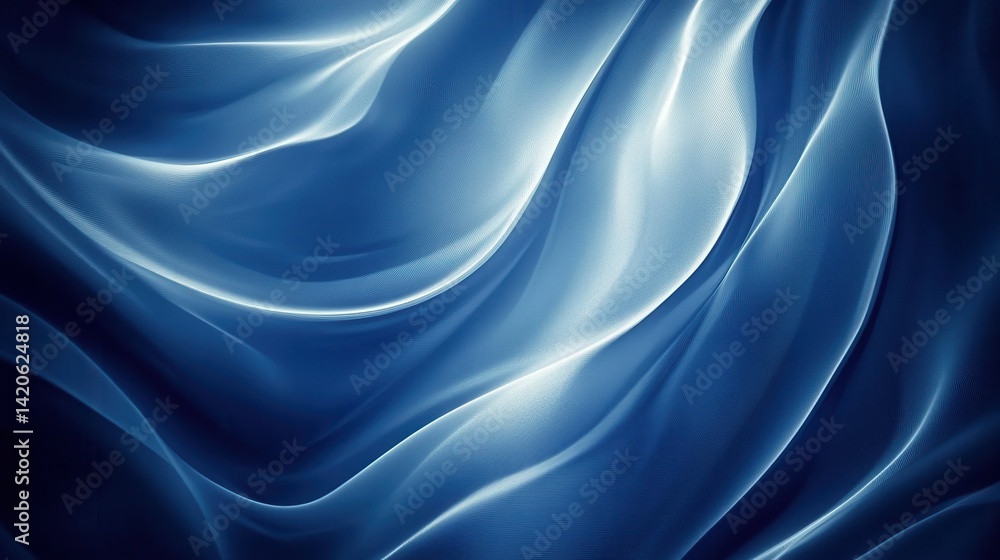 Obraz premium Navy Blue Satin Fabric Texture Background Ultra HD