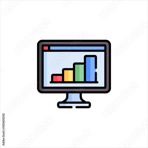 tablet pc with graph