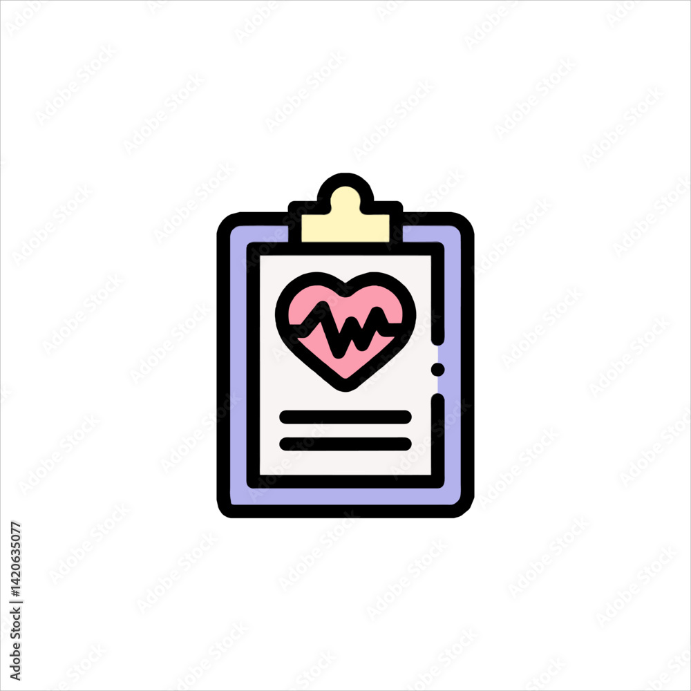 clipboard with heart clipboard with heart