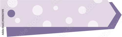 Adorable text box label with playful polka dots, ideal for headings, tags, or decorative design elements with a fun, cheerful vibe.