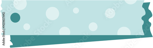 Adorable text box label with playful polka dots, ideal for headings, tags, or decorative design elements with a fun, cheerful vibe.