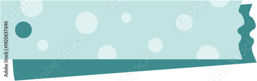 Adorable text box label with playful polka dots, ideal for headings, tags, or decorative design elements with a fun, cheerful vibe.
