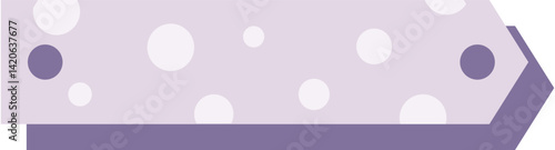 Adorable text box label with playful polka dots, ideal for headings, tags, or decorative design elements with a fun, cheerful vibe.