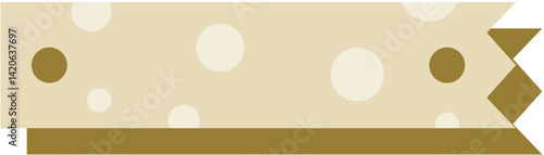 Adorable text box label with playful polka dots, ideal for headings, tags, or decorative design elements with a fun, cheerful vibe.